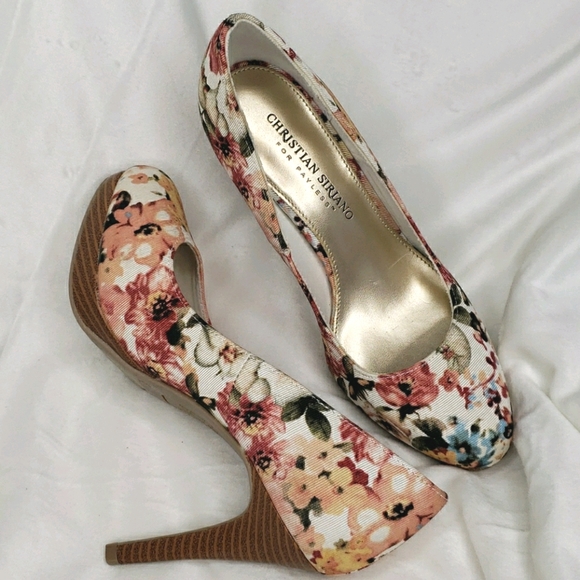 Christian Siriano Payless 6 Floral Fabric Heels - Picture 3 of 15